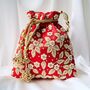 Chaya Red Silk Embellished Potli Bag, thumbnail 1 of 2