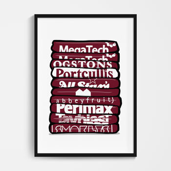 Football Shirt Stack Poster, 9 of 12