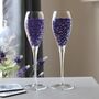 Purple Berry Champagne Flute, thumbnail 1 of 4