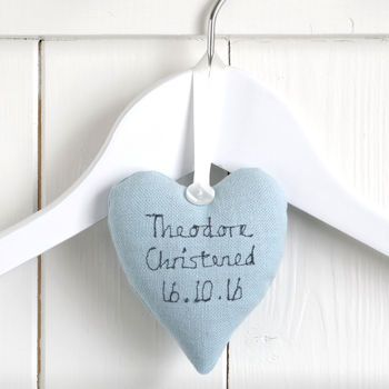 Personalised Hanging Heart Christening Gift, 5 of 12