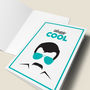 'Daddy Cool' Retro Fathers Day Card, thumbnail 4 of 4