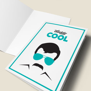 'Daddy Cool' Retro Fathers Day Card, 4 of 4