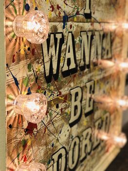 Light Up I Wanna Be Adored Sign, 3 of 3