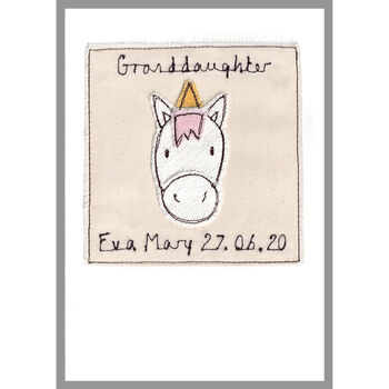 Personalised Unicorn Birthday Card For Girl, 3 of 7