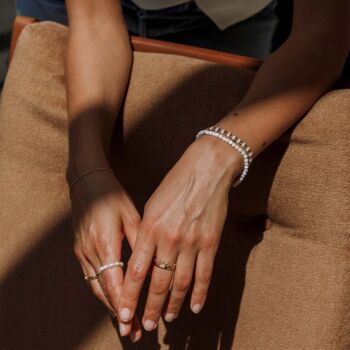 Kai Mother Of Pearl Beaded Bracelet, 3 of 5