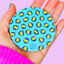 Turquoise Leopard Print Pocket Mirror With Pouch, thumbnail 3 of 6