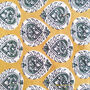 Bagru Block Printed Indian Table Runner, Yellow Paisley, thumbnail 11 of 11