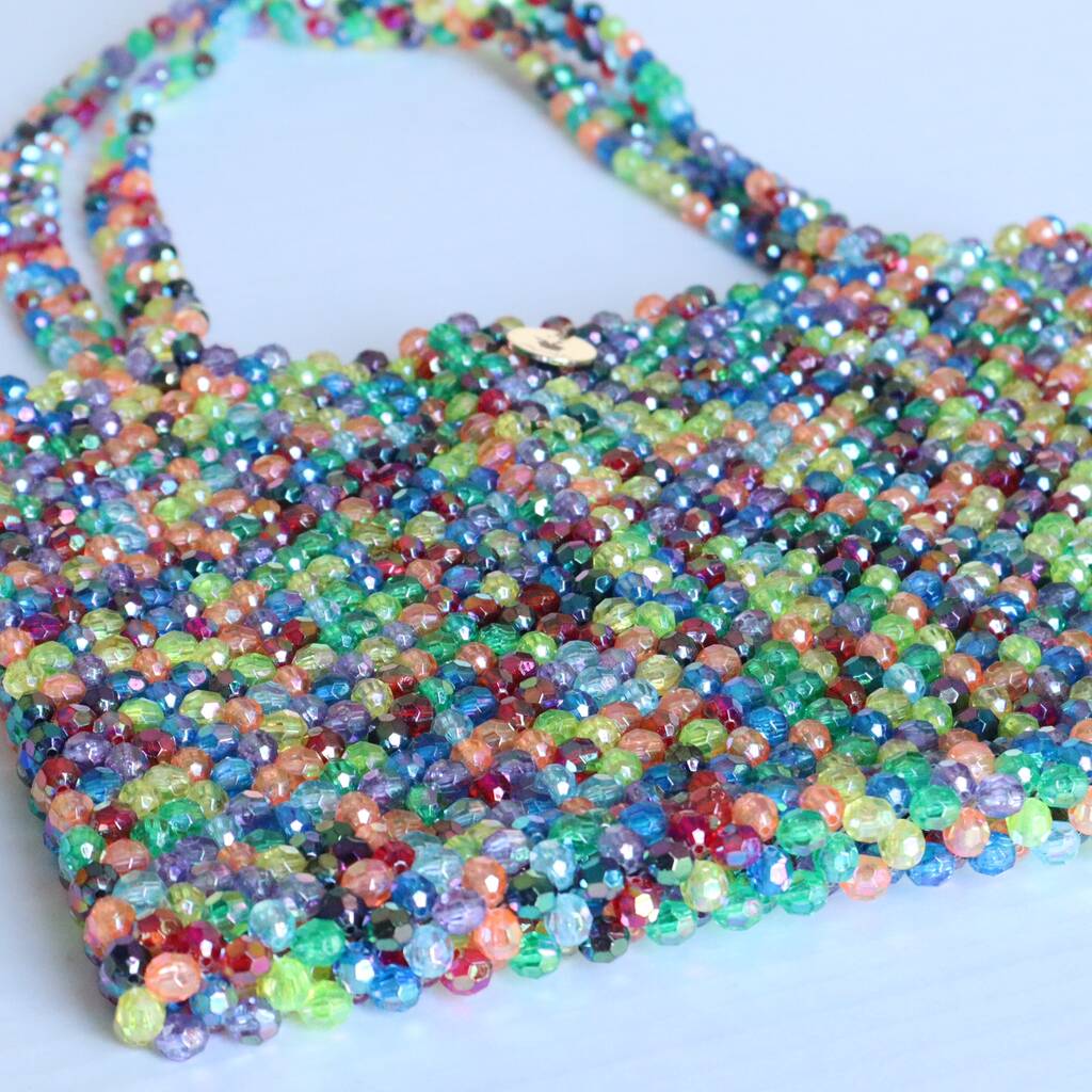 Beaded Tote Bag By Nori Mori