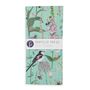 Longtail And Foxglove Floral And Bird Tea Towel, thumbnail 1 of 8