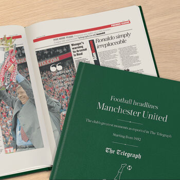 Manchester United Personalised Football Telegraph Book, 4 of 11