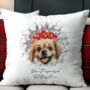 Personalised Christmas Tibetan Spaniel Break Through, thumbnail 5 of 10