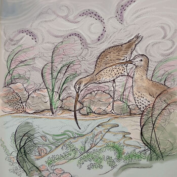'Curlews' Print, 2 of 3