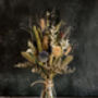 Dried Flower Mini Milk Bottle With Thistles, thumbnail 1 of 3