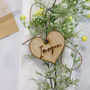 Personalised Wooden Heart Name Setting, thumbnail 5 of 11