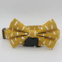 Yellow Smudge Dog Bow Tie, thumbnail 1 of 7