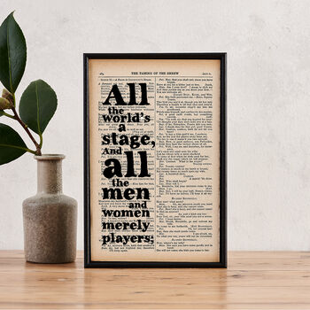 'Little But Fierce' Literary Quote Gift For Her Print, 8 of 8