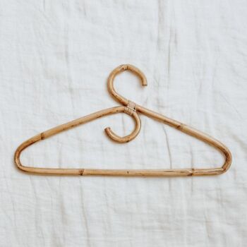 Curved Large Rattan Hanger Pair, 2 of 3