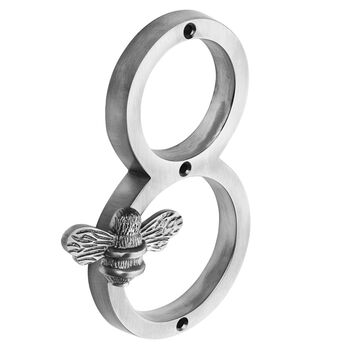 House Numbers With Bee In Pewter Finish, 9 of 11
