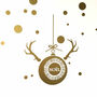 Christmas Stag Bauble Decal Sticker, thumbnail 3 of 3