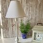 54cm Slim White Wooden Table Bedside Lamp With Shade 54cm Home Decor, thumbnail 4 of 11