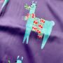 Llama Reusable, Silky, Recycled Fabric Gift Wrap, thumbnail 3 of 8
