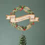 Wreath Christmas Tree Topper, thumbnail 1 of 1