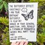 Personalised Birthday Butterfly Card, thumbnail 1 of 4