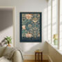 William Morris Honeysuckle Navy Art Print, thumbnail 2 of 3