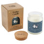 Gingerbread Scented Christmas Candle | 'Merry Christmas Dad' | White | Penguins | Seasonal Winter Home Décor, thumbnail 2 of 2