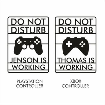 Personalised Do Not Disturb Gaming Sign, 5 of 7