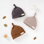 Organic Cotton Baby Hat Set Of Three, thumbnail 1 of 8
