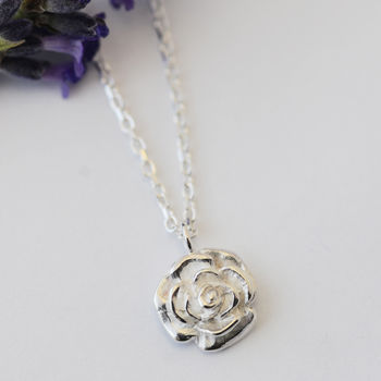 Sterling Silver Rose Necklace, 2 of 11