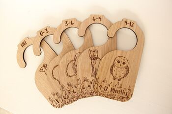 Realistic Woodland Baby Animal Nursery Wardrobe Divider, 8 of 8