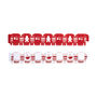 Red And White Christmas Jumper Shaped Paper Chains, thumbnail 2 of 3