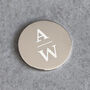 Personalised Initials Stainless Steel Golf Ball Marker, thumbnail 1 of 10