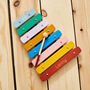 Personalised Colourful Xylophone Wooden Toy 12m+, thumbnail 1 of 4