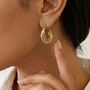 Twisted Hoops Gold Non Tarnish Waterproof, thumbnail 1 of 9