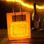 Personalised Happy Birthday Lantern Bag Name, thumbnail 3 of 4