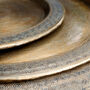 Hand Hammered Aluminuim Trays Three Sizes: 58cm, 42cm And 28cm, thumbnail 2 of 6