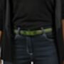 Vegan Unisex Slim Style Belt With Studs, thumbnail 2 of 10