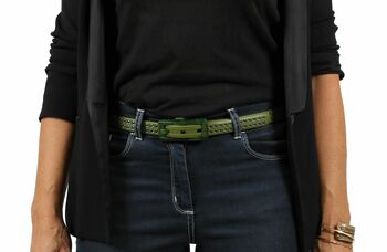 Vegan Unisex Slim Style Belt With Studs, 2 of 10