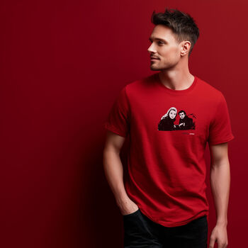 Roadtrip Winter Car Adventure Red T Shirt, 2 of 6