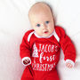 Personalised Baby's 'First Christmas' Babygrow, thumbnail 2 of 5