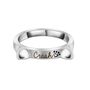 Customised Cat Name Sterling Silver Ring, thumbnail 5 of 5