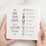 Personalised Paper First Anniversary Card Husband Wife, thumbnail 1 of 7