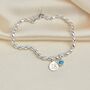 Personalised Silver Birthday Birthstone Bracelet, thumbnail 3 of 9