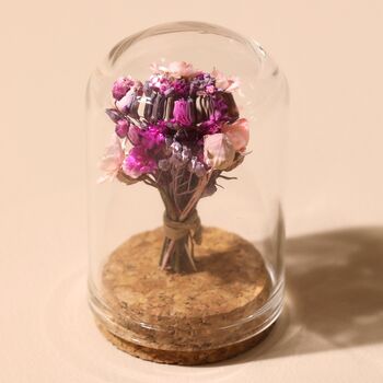 Mini Dried Flower Glass Dome, 5 of 8