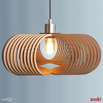 Zooki 15 'Odin' Wooden Pendant Light, 5 of 11