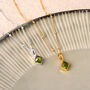 Gem Birthstone Necklace Sterling Silver Or 18ct Gold Plated, thumbnail 11 of 12