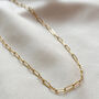 Paperlink Chain 18k Gold Plated Necklace, thumbnail 2 of 4